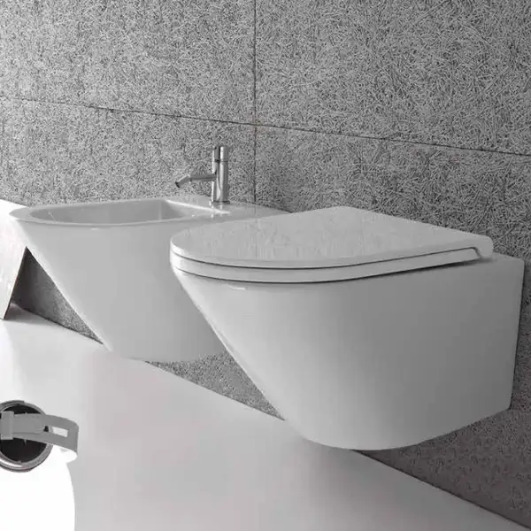 Унитаз подвесной Globo FORTY3 с крышкой soft цвет белый матовый (FOS02.BO+FOQ20BO) фото 3 Aquada.com.ua