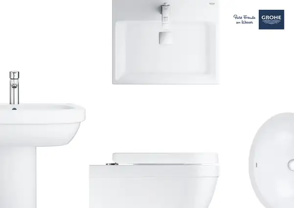 Унитаз подвесной Grohe Bau Ceramic, безоободковый (39427000) фото 18 Aquada.com.ua