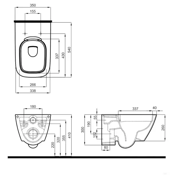KOLO Унитаз Коло Modo, Rimfree (безободковий) L33120000 фото 6 Aquada.com.ua