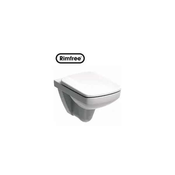 KOLO NOVA PRO Rimfree унитаз подвесной, прямоугольный, с сидением из материала Duroplast, с микролифтом (пол.) (M39018000) фото 1 Aquada.com.ua
