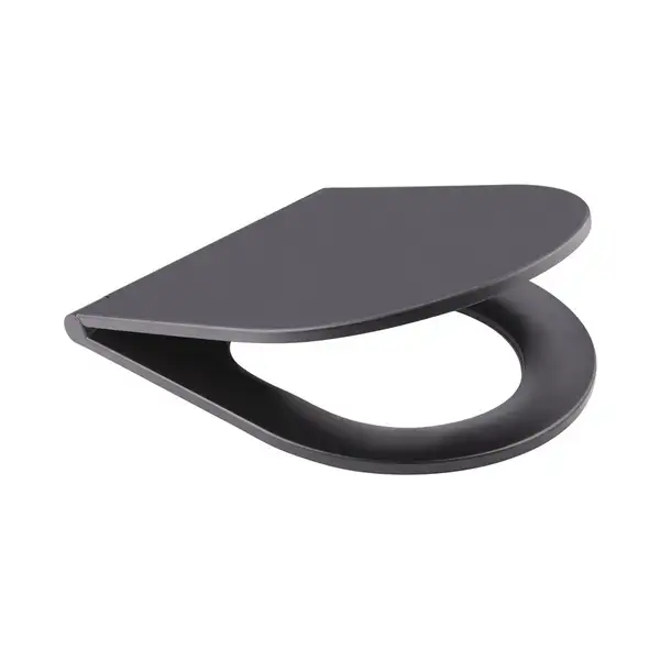 Унітаз підвісний Qtap Robin безобідковий з сідінням Slim Soft-close QT1333046ENRMB (QT1333046ENR
MB) фото 5 Aquada.com.ua