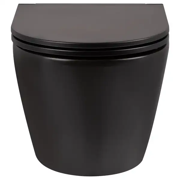 Унітаз підвісний Qtap Robin безобідковий з сидінням Slim Soft-close QT1333046ERMB (QT1333046ERMB) фото 13 Aquada.com.ua