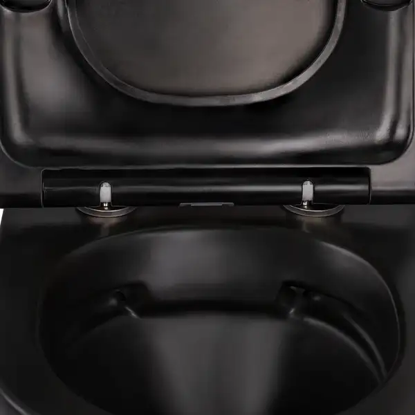 Унітаз підвісний Qtap Robin безобідковий з сидінням Slim Soft-close QT1333046ERMB (QT1333046ERMB) фото 5 Aquada.com.ua