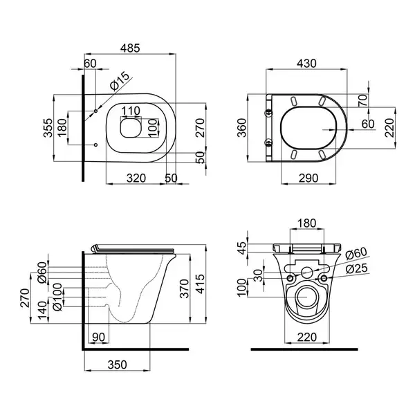 Унітаз підвісний Qtap Virgo безобідковий з сидінням Slim Soft-close QT1833051ERW (QT1833051ERW) фото 2 Aquada.com.ua Унітаз підвісний Qtap Virgo безобідковий з сидінням Slim Soft-close QT1833051ERW (QT1833051ERW) фото 2 Aquada.com.ua