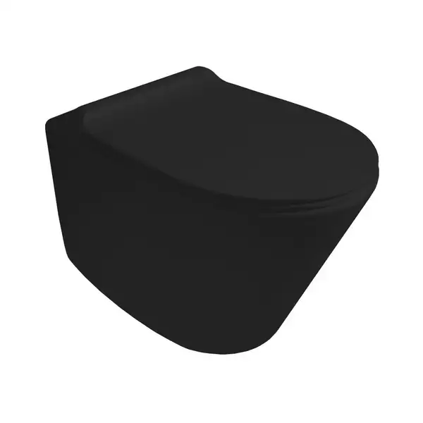 Унитаз подвесной Simas Gambassi с сиденьем Soft Close, чёрный (GA18NM+GA004NM+F85) фото 1 Aquada.com.ua Унитаз подвесной Simas Gambassi с сиденьем Soft Close, чёрный (GA18NM+GA004NM+F85) фото 1 Aquada.com.ua