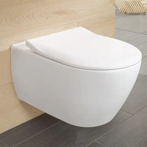 VILLEROY & BOCH ARCHITECTURA унитаз подвесной 35*48см, с вертикальным смывом DirectFlush, с сидением для унитаза, Quick Release, Soft Closing (4687HR01) фото 3 Aquada.com.ua