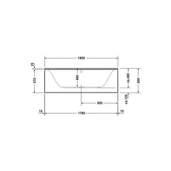 Ванна акриловая Duravit Darling New 180х80 см, цвет белый (700244000000000) фото 3 Aquada.com.ua Ванна акриловая Duravit Darling New 180х80 см, цвет белый (700244000000000) фото 3 Aquada.com.ua