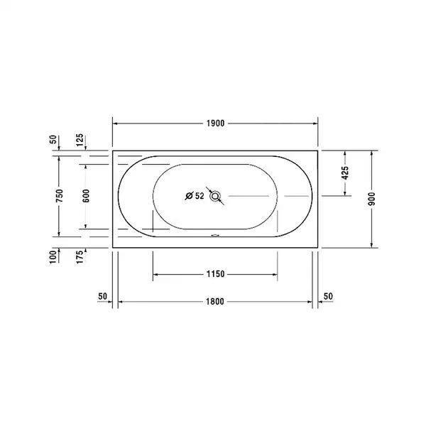 Ванна акриловая Duravit Darling New 190 х 90 см (700245000000000) фото 4 Aquada.com.ua Ванна акриловая Duravit Darling New 190 х 90 см (700245000000000) фото 4 Aquada.com.ua