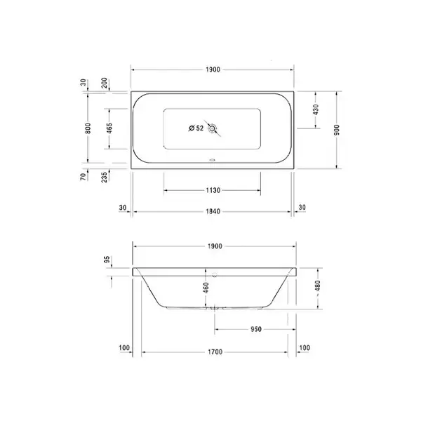 Ванна акриловая Duravit Happy D.2 190 х 90 см (700315000000000) фото 2 Aquada.com.ua Ванна акриловая Duravit Happy D.2 190 х 90 см (700315000000000) фото 2 Aquada.com.ua