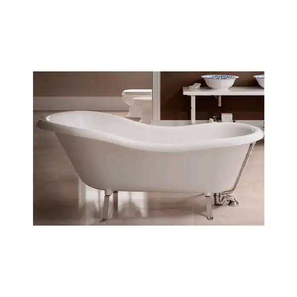 Ванна из искуственного камня Flaminia Evergreen 170 х 80 см + ножки (EG170) фото 2 Aquada.com.ua