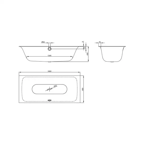 Ванна металлическая встраиваемая 180 х 80 см Grohe Essence, с покрытиями Antislip и EasyClean (3962100H) фото 5 Aquada.com.ua Ванна металлическая встраиваемая 180 х 80 см Grohe Essence, с покрытиями Antislip и EasyClean (3962100H) фото 5 Aquada.com.ua