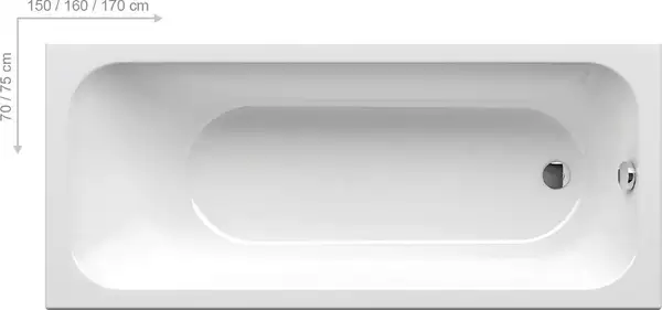 Ravak Chrome Ванна акрилова 170х75 см (C741000000)