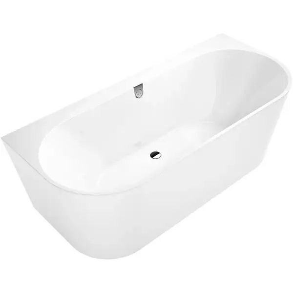 VILLEROY & BOCH OBERON 2.0 ванна 180*80см квариловая, пристенная, с панелью, со сливом-переливом (UBQ180OBR9CD00V-01) фото 1 Aquada.com.ua