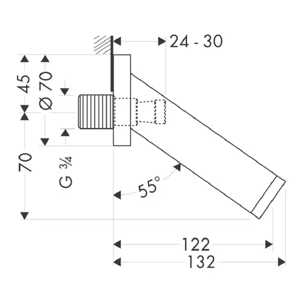 Излив на ванну Axor Starck (10410000) фото 2 Aquada.com.ua Излив на ванну Axor Starck (10410000) фото 2 Aquada.com.ua