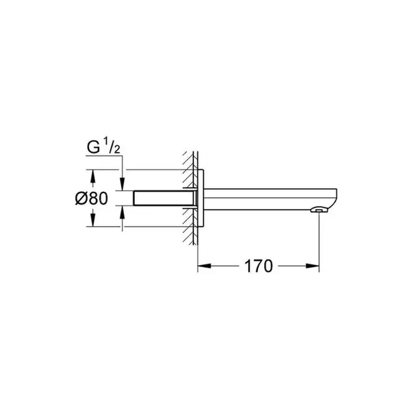 Вилив для ванни Grohe Eurosmart Cosmopolitan (13261000)