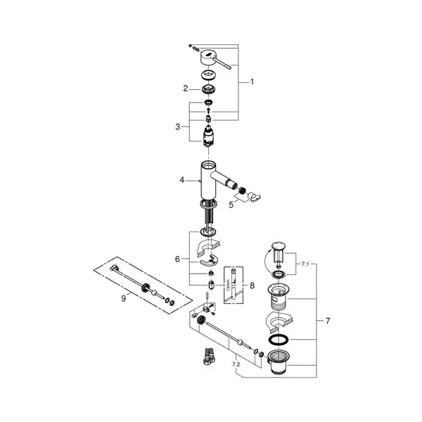 Grohe Essence New Смеситель для биде, хром (32935001) Grohe Essence New Смеситель для биде, хром (32935001)