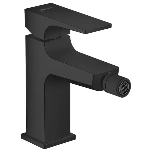 Смеситель для биде Hansgrohe Metropol (цвет - чёрный матовый), с донным клапаном Push-Open (32520670) фото 1 Aquada.com.ua Смеситель для биде Hansgrohe Metropol (цвет - чёрный матовый), с донным клапаном Push-Open (32520670) фото 1 Aquada.com.ua