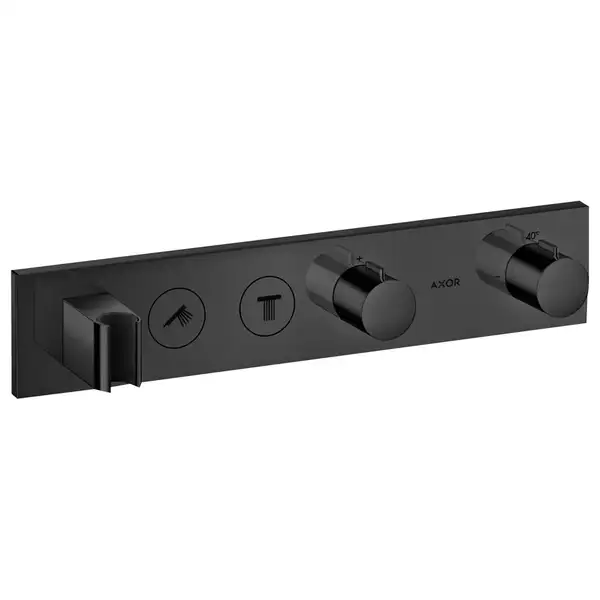 Термостат для скрытого монтажа Axor ShowerSolutions 460/90 на 2 потребителя (цвет - satin black) (18355350) фото 1 Aquada.com.ua Термостат для скрытого монтажа Axor ShowerSolutions 460/90 на 2 потребителя (цвет - satin black) (18355350) фото 1 Aquada.com.ua