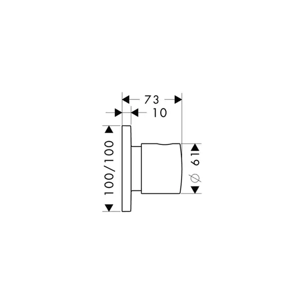 Запорный/переключающий вентиль Axor Citterio M Trio/Quattro (34920000) фото 2 Aquada.com.ua Запорный/переключающий вентиль Axor Citterio M Trio/Quattro (34920000) фото 2 Aquada.com.ua