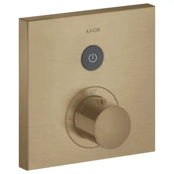 Термостат на 1 потребитель, скрытого монтажа Axor ShowerSelect (цвет - матовая бронза) (36714140) фото 1 Aquada.com.ua Термостат на 1 потребитель, скрытого монтажа Axor ShowerSelect (цвет - матовая бронза) (36714140) фото 1 Aquada.com.ua