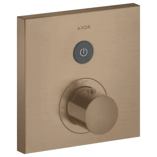 Термостат на 1 потребитель, скрытого монтажа Axor ShowerSelect (цвет - матовое красное золото) (36714310) фото 1 Aquada.com.ua Термостат на 1 потребитель, скрытого монтажа Axor ShowerSelect (цвет - матовое красное золото) (36714310) фото 1 Aquada.com.ua