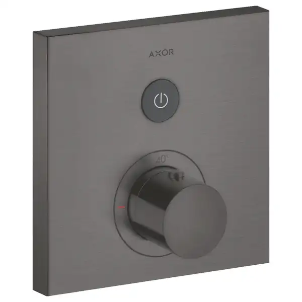 Термостат на 1 потребитель, скрытого монтажа Axor ShowerSelect (цвет - матовый чёрный хром) (36714340) фото 1 Aquada.com.ua Термостат на 1 потребитель, скрытого монтажа Axor ShowerSelect (цвет - матовый чёрный хром) (36714340) фото 1 Aquada.com.ua