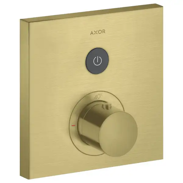 Термостат на 1 потребитель, скрытого монтажа Axor ShowerSelect (цвет - матовая латунь) (36714950) фото 1 Aquada.com.ua Термостат на 1 потребитель, скрытого монтажа Axor ShowerSelect (цвет - матовая латунь) (36714950) фото 1 Aquada.com.ua