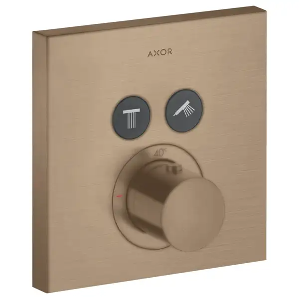 Термостат на 2 потребителя, скрытого монтажа Axor ShowerSelect (цвет - матовое красное золото) (36715310) фото 1 Aquada.com.ua Термостат на 2 потребителя, скрытого монтажа Axor ShowerSelect (цвет - матовое красное золото) (36715310) фото 1 Aquada.com.ua