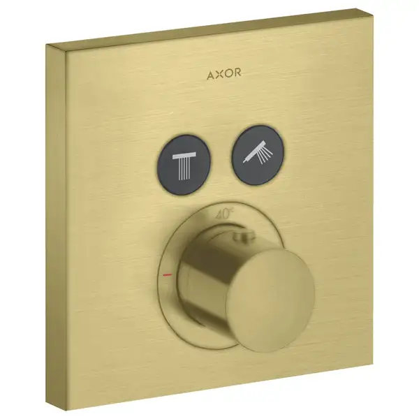 Термостат на 2 потребителя, скрытого монтажа Axor ShowerSelect (цвет - матовая латунь) (36715950) фото 1 Aquada.com.ua Термостат на 2 потребителя, скрытого монтажа Axor ShowerSelect (цвет - матовая латунь) (36715950) фото 1 Aquada.com.ua