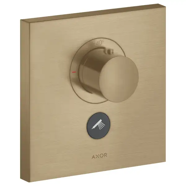 Термостат скрытого монтажа на 1 потребитель Axor ShowerSelect (цвет - матовая бронза) (36716140) фото 1 Aquada.com.ua