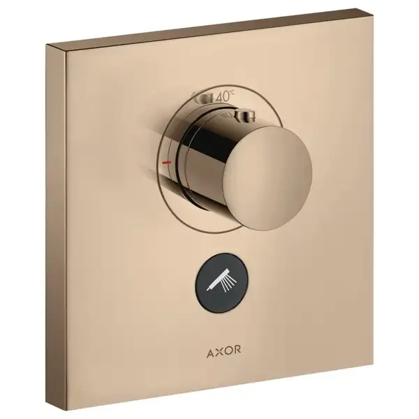 Термостат скрытого монтажа на 1 потребитель Axor ShowerSelect (цвет - полированное красное золото) (36716300) фото 1 Aquada.com.ua Термостат скрытого монтажа на 1 потребитель Axor ShowerSelect (цвет - полированное красное золото) (36716300) фото 1 Aquada.com.ua