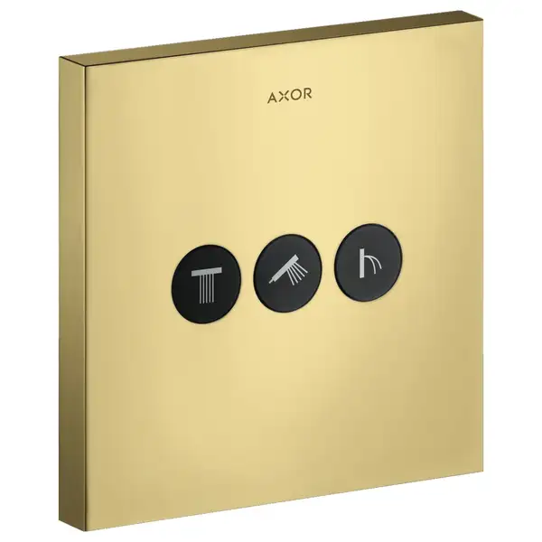 Вентиль скрытого монтажа для 3 потребителей Axor ShowerSelect (цвет - полированное золото) (36717990) фото 1 Aquada.com.ua Вентиль скрытого монтажа для 3 потребителей Axor ShowerSelect (цвет - полированное золото) (36717990) фото 1 Aquada.com.ua