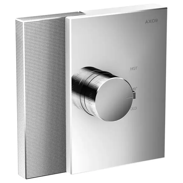 Термостат для душа, алмазная резка HighFlow Axor Edge (цвет - хром) (46741000) фото 1 Aquada.com.ua Термостат для душа, алмазная резка HighFlow Axor Edge (цвет - хром) (46741000) фото 1 Aquada.com.ua