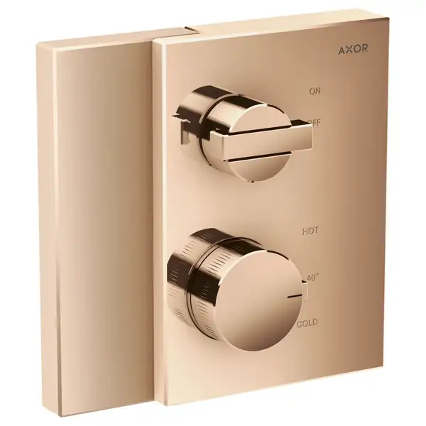 Термостат для душа Axor Edge (цвет - полированное красное золото) (46750300) фото 1 Aquada.com.ua Термостат для душа Axor Edge (цвет - полированное красное золото) (46750300) фото 1 Aquada.com.ua