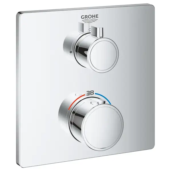 GROHE Термостат для душа с переключателем на 1 положение Grohtherm (24078000) фото 1 Aquada.com.ua GROHE Термостат для душа с переключателем на 1 положение Grohtherm (24078000) фото 1 Aquada.com.ua