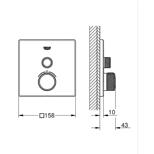 Grohe Grohtherm SmartControl Термостат, хром (29123000) Grohe Grohtherm SmartControl Термостат, хром (29123000)