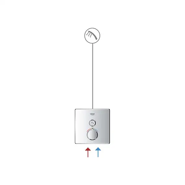 Термостат для ванны/душа на 1 выход Grohe Grohtherm SmartControl (цвет - хром) (29123000) фото 6 Aquada.com.ua Термостат для ванны/душа на 1 выход Grohe Grohtherm SmartControl (цвет - хром) (29123000) фото 6 Aquada.com.ua