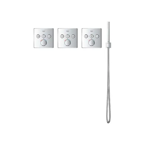 GROHE Термостат встраеваемый на 3 выхода Grohtherm SmartControl (29126000) фото 2 Aquada.com.ua GROHE Термостат встраеваемый на 3 выхода Grohtherm SmartControl (29126000) фото 2 Aquada.com.ua