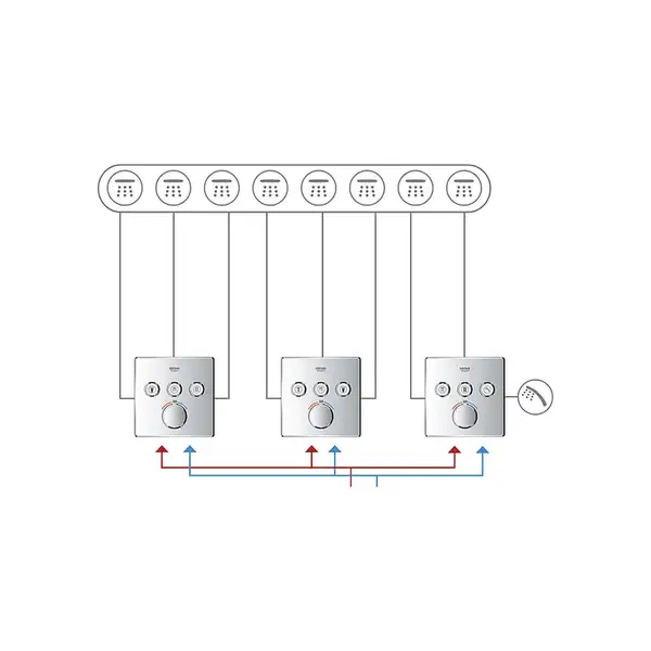 GROHE Термостат встраеваемый на 3 выхода Grohtherm SmartControl (29126000) фото 10 Aquada.com.ua GROHE Термостат встраеваемый на 3 выхода Grohtherm SmartControl (29126000) фото 10 Aquada.com.ua