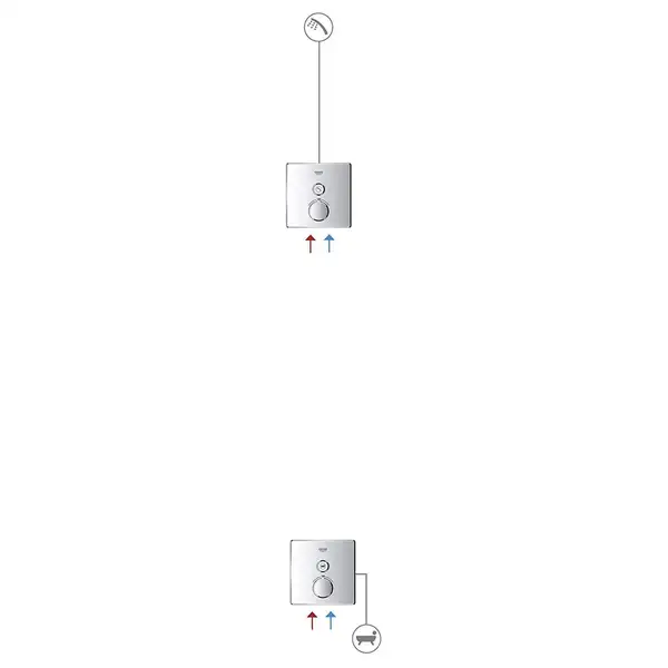 GROHE Термостат прихованого монтажу з 1-ю кнопкою керування GROHTHERM SMARTCONTROL (29153LS0) (29153LS0) фото 2 Aquada.com.ua GROHE Термостат прихованого монтажу з 1-ю кнопкою керування GROHTHERM SMARTCONTROL (29153LS0) (29153LS0) фото 2 Aquada.com.ua