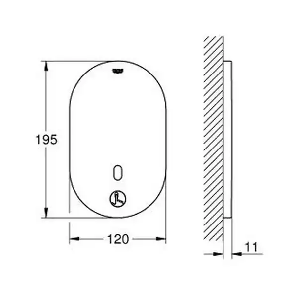 Grohe Eurosmart Cosmopolitan Змішувач для душу, хром (36415000)