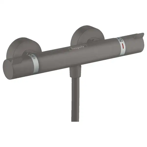 Термостат для душа Hansgrohe Ecostat Comfort (цвет - чёрный матовый хром) (13116340) фото 1 Aquada.com.ua