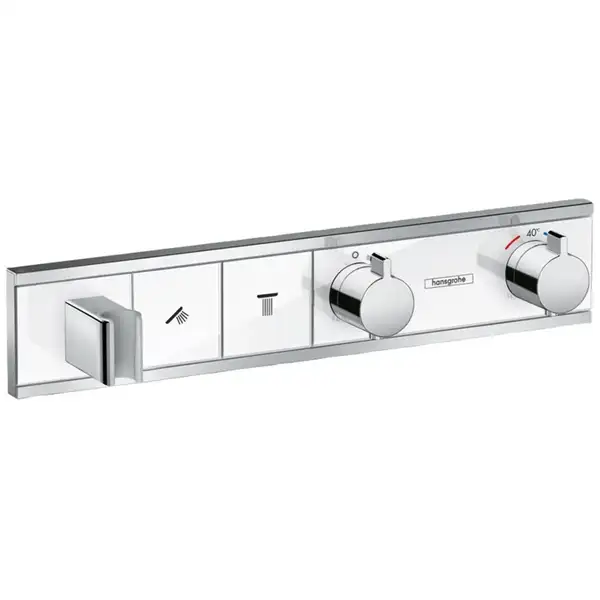 Термостат прихованого монтажу Hansgrohe RainSelect на 2 споживача, White/Chrome (15355400)