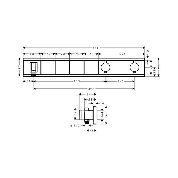Термостат Hansgrohe RainSelect (15357000)