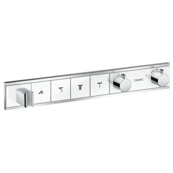 Термостат, скрытого монтажа, на 4 потребителя Hansgrohe RainSelect (цвет - хром/белый) (15357400) фото 1 Aquada.com.ua