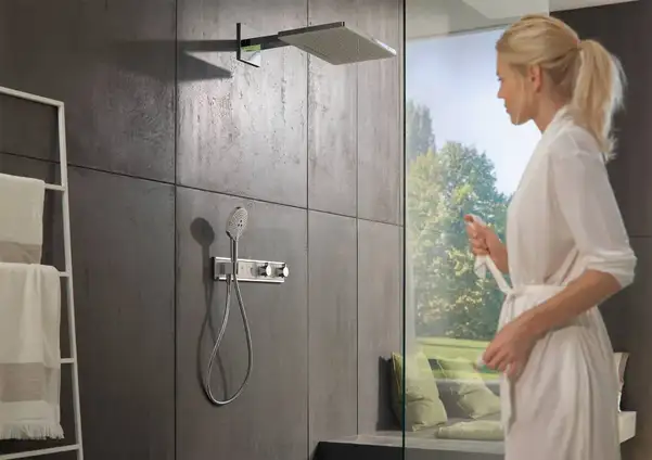 Термостат, скрытого монтажа, на 4 потребителя Hansgrohe RainSelect (цвет - хром/белый) (15357400) фото 6 Aquada.com.ua
