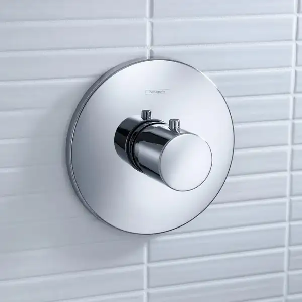 Смеситель термостатический Hansgrohe Ecostat S (цвет - хром) (15711000) фото 2 Aquada.com.ua Смеситель термостатический Hansgrohe Ecostat S (цвет - хром) (15711000) фото 2 Aquada.com.ua