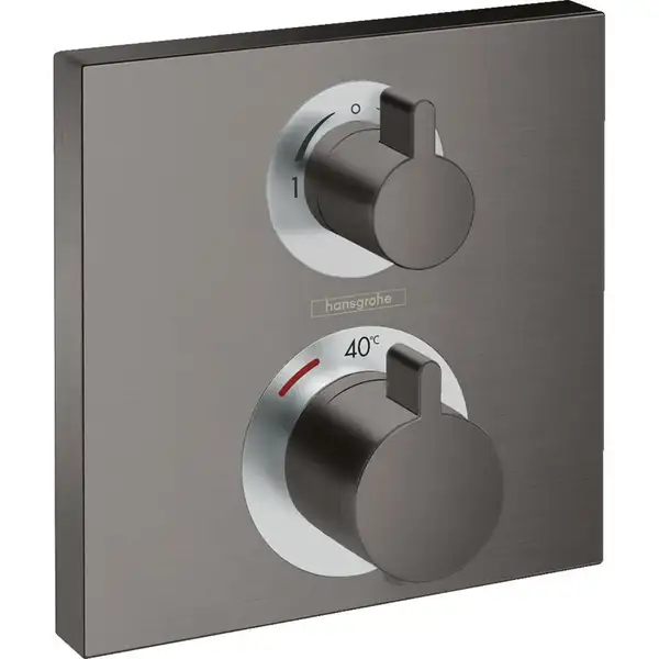 Hansgrohe Ecostat Square Термостат, шлифованный черный хром (15714340)