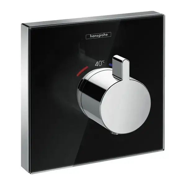 Термостат прихованого монтажу Hansgrohe ShowerSelect Glass HighFlow, Black/Chrome (15734600) Термостат прихованого монтажу Hansgrohe ShowerSelect Glass HighFlow, Black/Chrome (15734600)