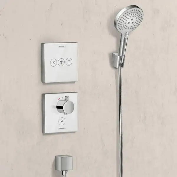 Термостат для душа Hansgrohe ShowerSelect (цвет - хром/белый) (15735400) фото 2 Aquada.com.ua Термостат для душа Hansgrohe ShowerSelect (цвет - хром/белый) (15735400) фото 2 Aquada.com.ua